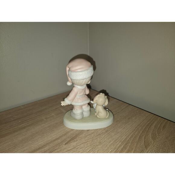 Precious Moments 527629 Wishing You A Ho Ho Ho Porcelain Figurine 1992 5" - Picture 3 of 5